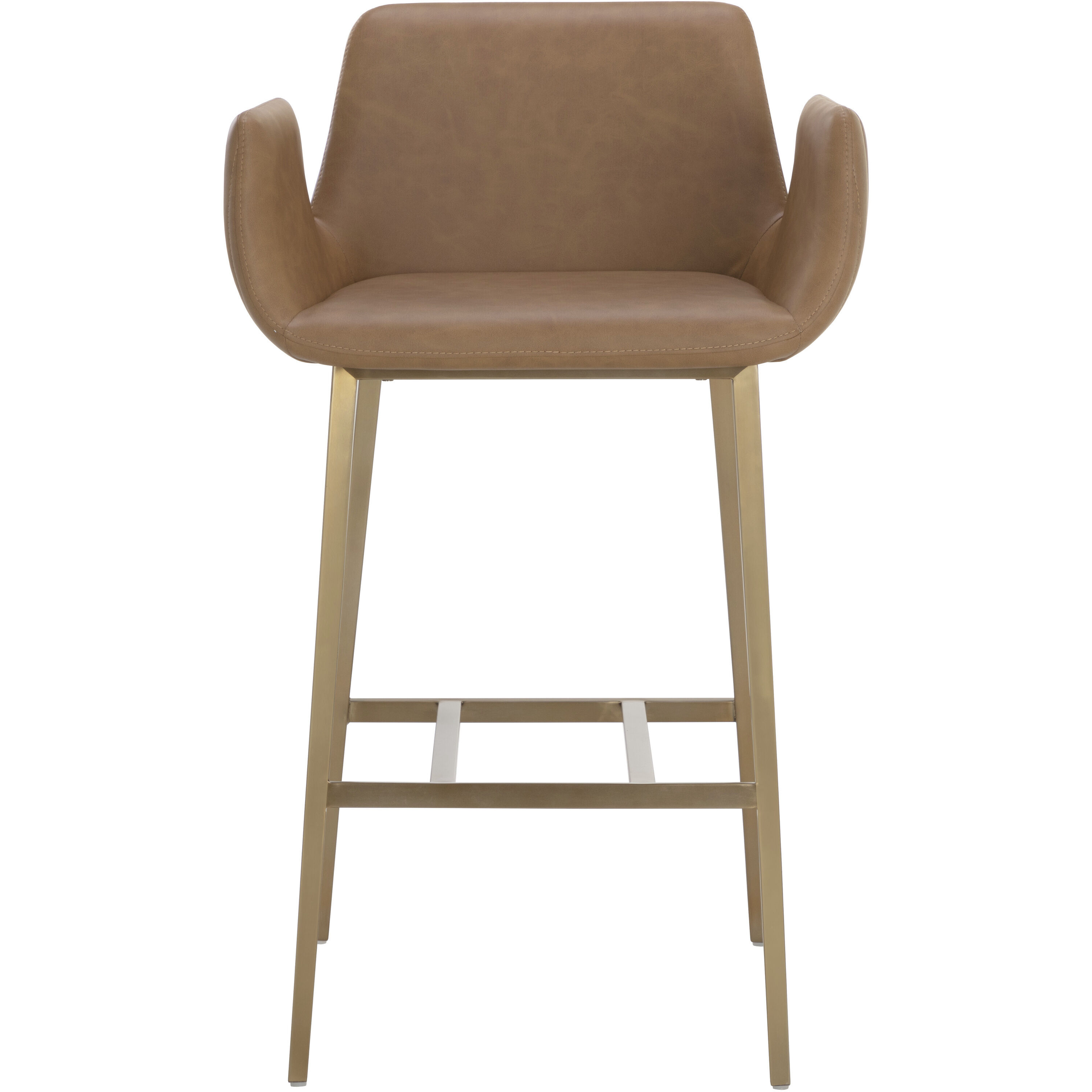 Lucano 40 inch Milliken Cognac Barstool